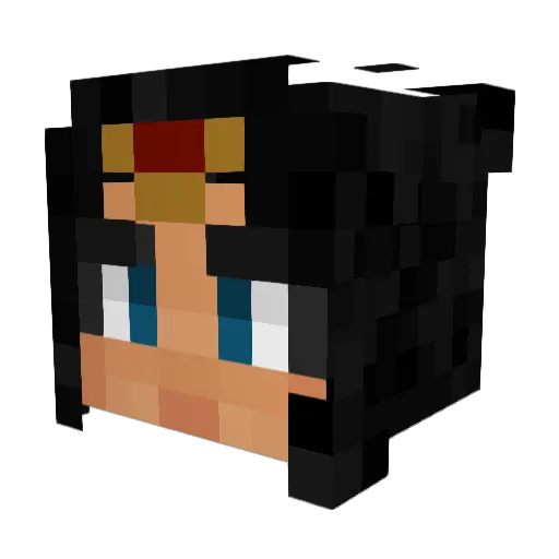 BerforceOne Minecraft avatar head, 3D render