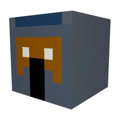 BergFlunder7566 Minecraft avatar head, 3D render