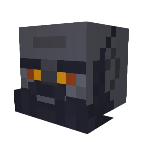 Bergass Minecraft avatar head, 3D render