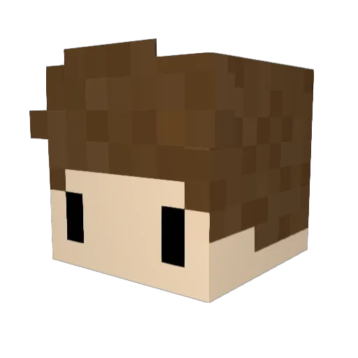 Berget00 Minecraft avatar head, 3D render