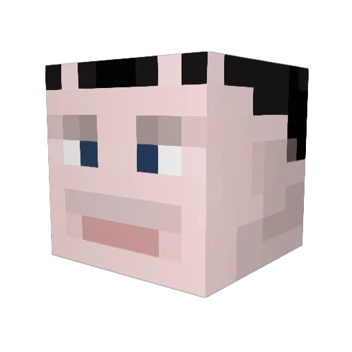 BerghainOfficial Minecraft avatar head, 3D render