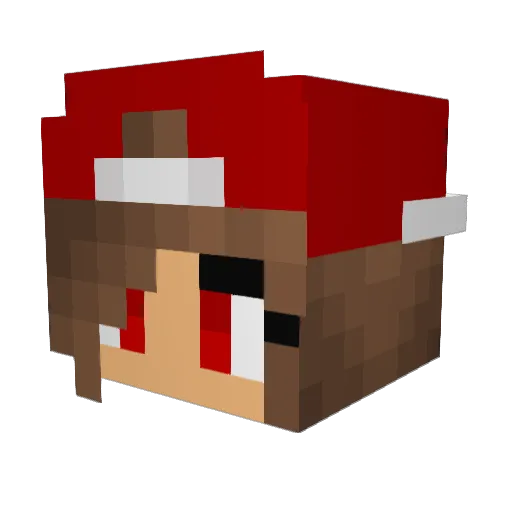 Bergishh Minecraft avatar head, 3D render