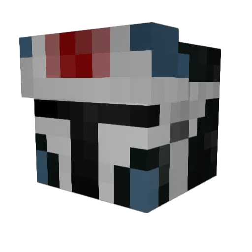 Bergsnarle Minecraft avatar head, 3D render