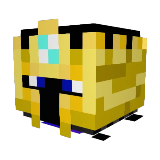 Berguland Minecraft avatar head, 3D render