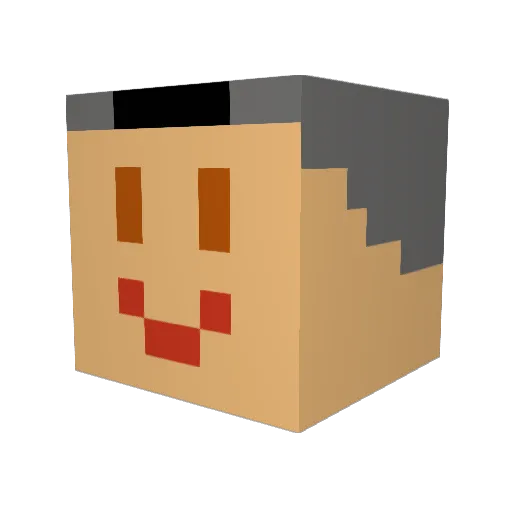 Beridan1999 Minecraft avatar head, 3D render
