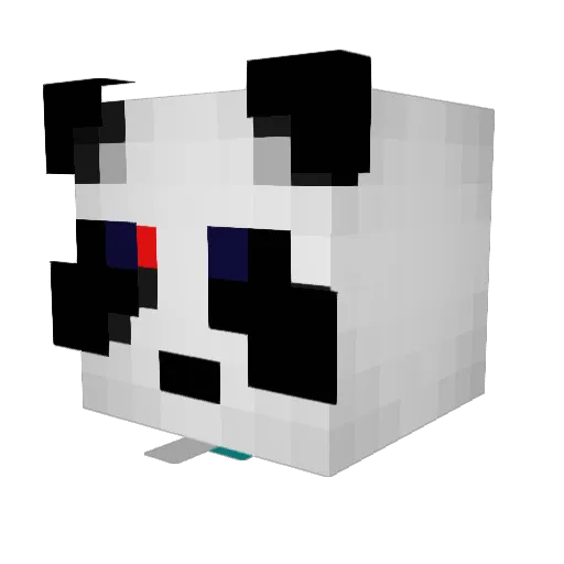 Berjami Minecraft avatar head, 3D render