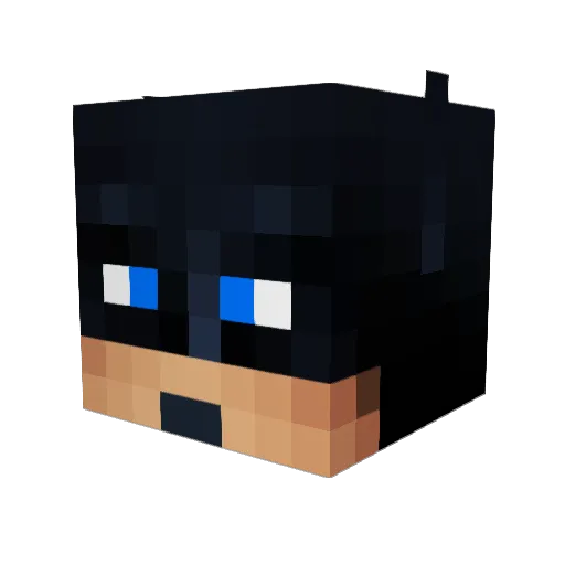 BerkCagatay Minecraft avatar head, 3D render