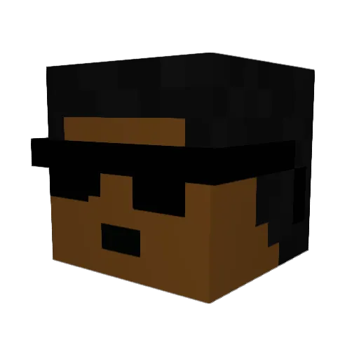 BerkayVW Minecraft avatar head, 3D render