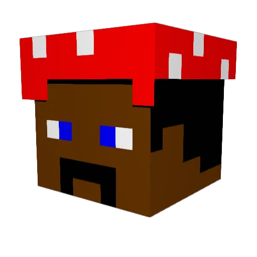 Berkdawg Minecraft avatar head, 3D render