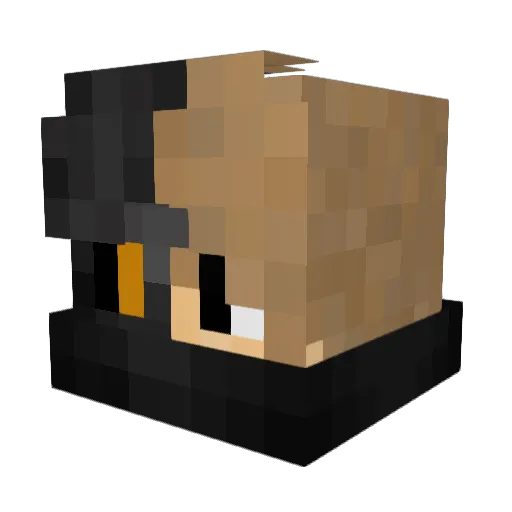 BerkeDemirel Minecraft avatar head, 3D render
