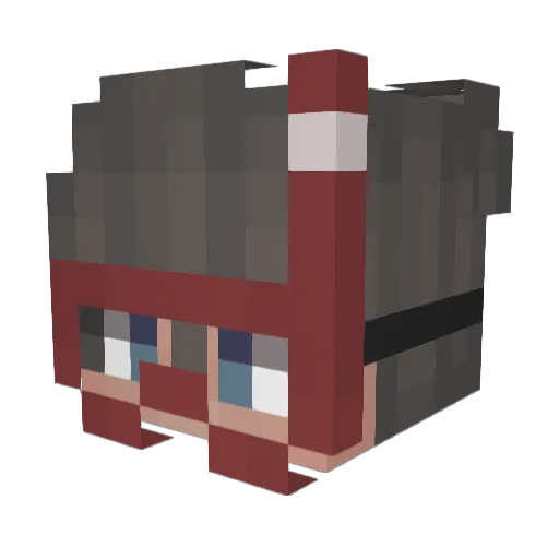 BerkeSN Minecraft avatar head, 3D render