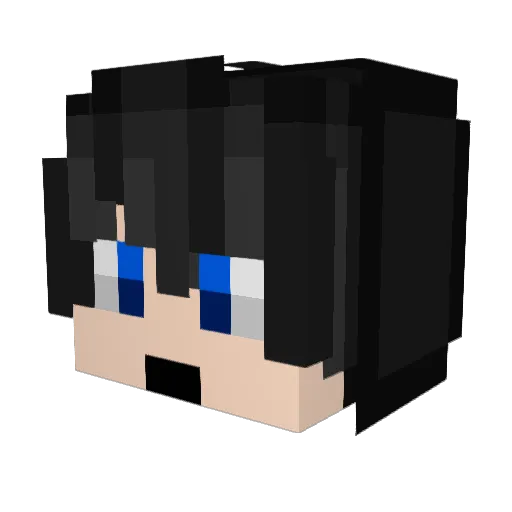 Berkehonix Minecraft avatar head, 3D render