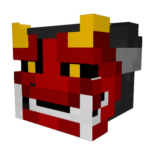 Berkor Minecraft avatar head, 3D render