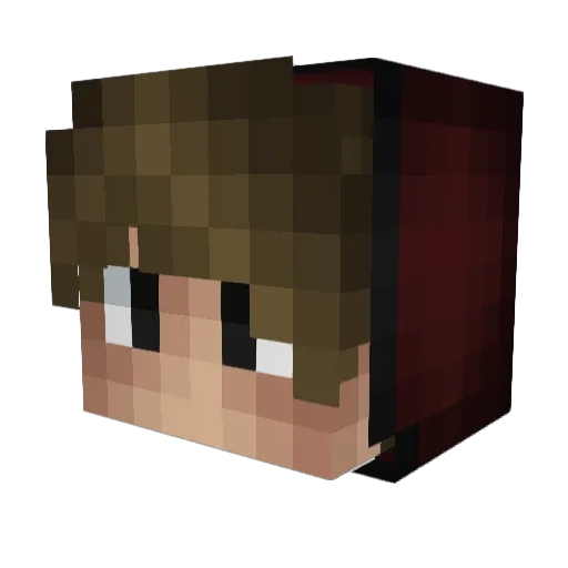 Berlinizer Minecraft avatar head, 3D render