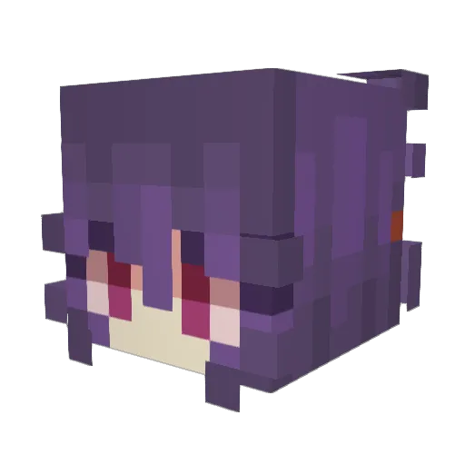 Bernadette19 Minecraft avatar head, 3D render