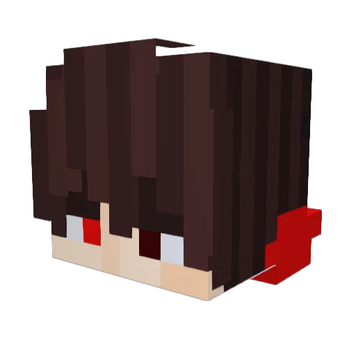 Bernaj Minecraft avatar head, 3D render