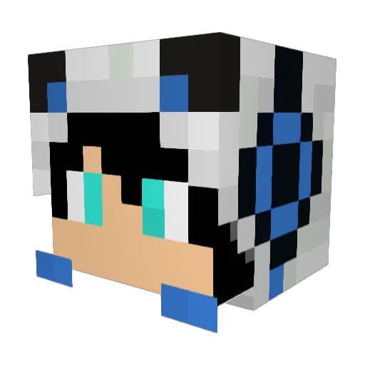 Bernan0709 Minecraft avatar head, 3D render