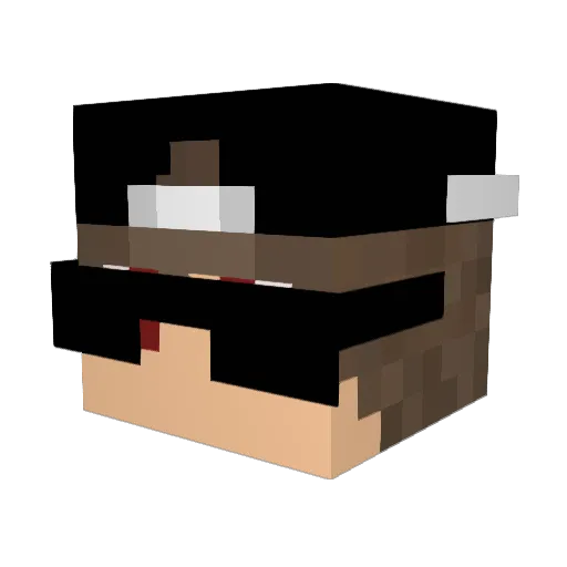 BernardoP Minecraft avatar head, 3D render