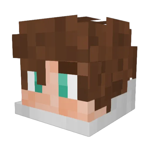Berndboy112 Minecraft avatar head, 3D render