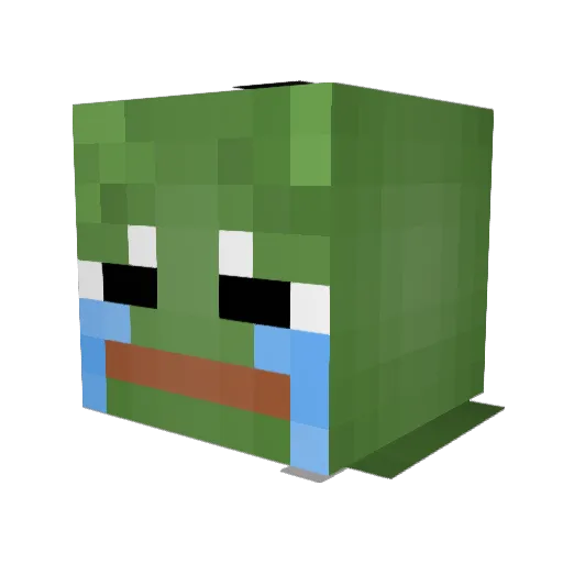 Berndebrox Minecraft avatar head, 3D render