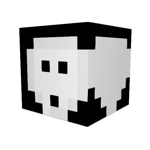 Berni_r Minecraft avatar head, 3D render
