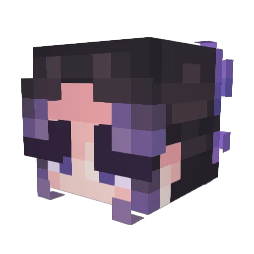 Bernice4HEAD Minecraft avatar head, 3D render