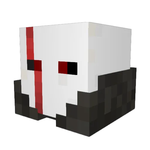 Bernslover Minecraft avatar head, 3D render