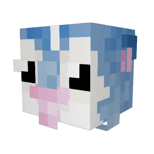 BernsteiN_ Minecraft avatar head, 3D render