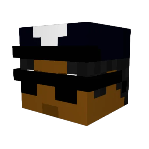 Bero063 Minecraft avatar head, 3D render