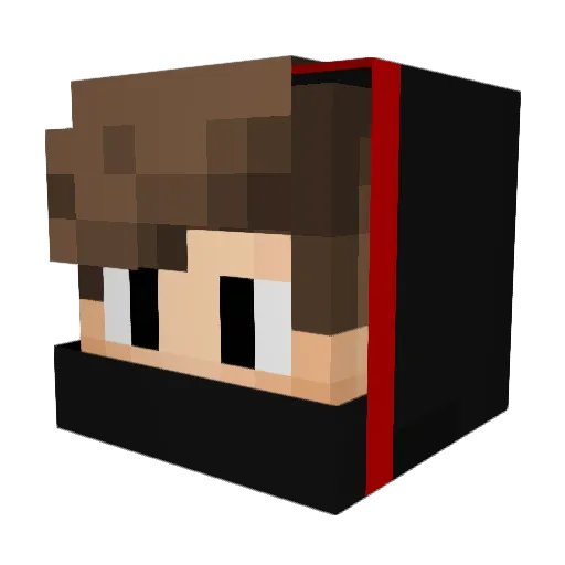 Bero_68 Minecraft avatar head, 3D render