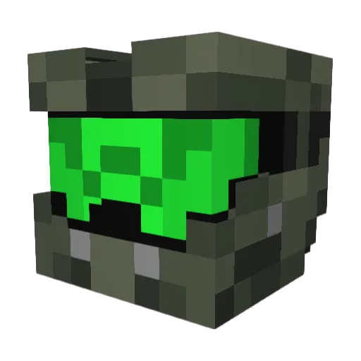 Beroan Minecraft avatar head, 3D render