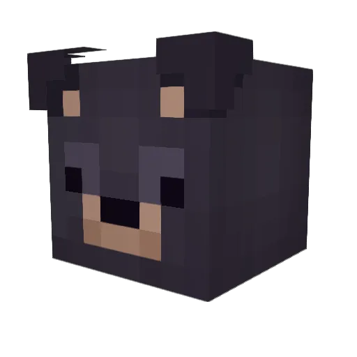 Beromy Minecraft avatar head, 3D render