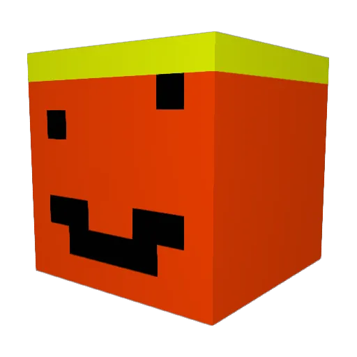 Berpoooo Minecraft avatar head, 3D render