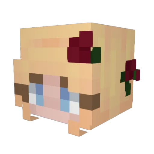 Berrand Minecraft avatar head, 3D render