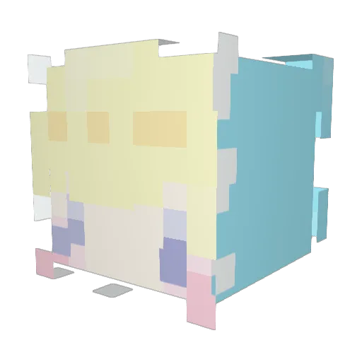 BerrieAxe Minecraft avatar head, 3D render