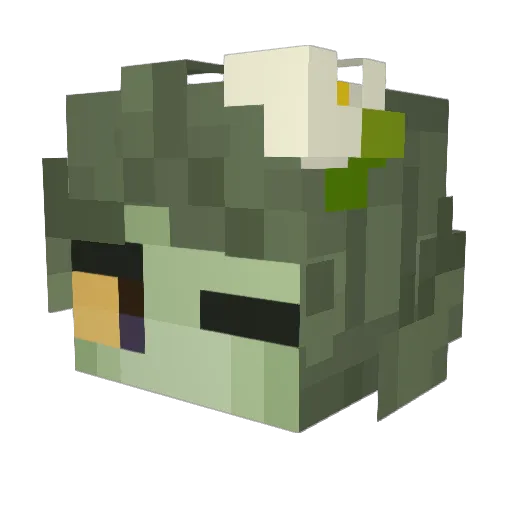 Berries420 Minecraft avatar head, 3D render