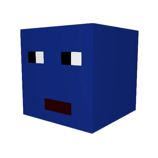 BerryBall343 Minecraft avatar head, 3D render