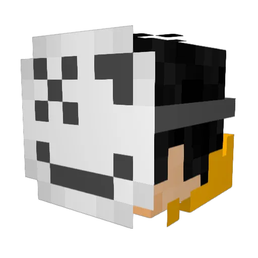 BerryBedwars Minecraft avatar head, 3D render