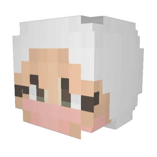 BerryChild Minecraft avatar head, 3D render