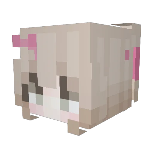 BerryClover Minecraft avatar head, 3D render