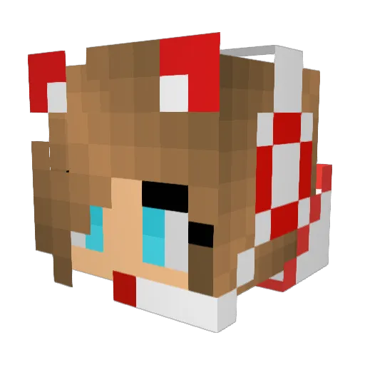 BerryCop Minecraft avatar head, 3D render