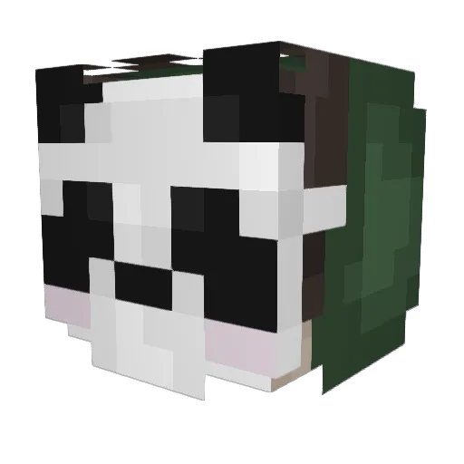 BerryManuju Minecraft avatar head, 3D render
