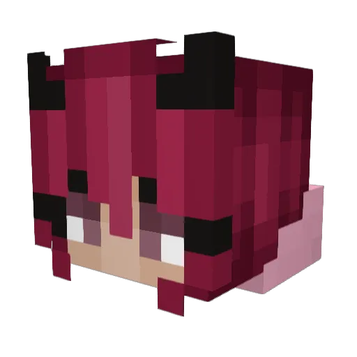 Berry_skies Minecraft avatar head, 3D render