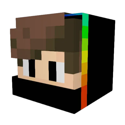 Berrycobblestone Minecraft avatar head, 3D render