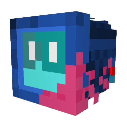 Berrytang Minecraft avatar head, 3D render