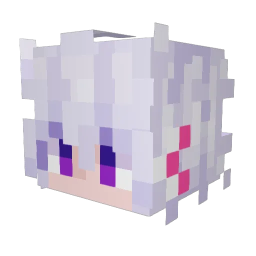 Bersebius Minecraft avatar head, 3D render