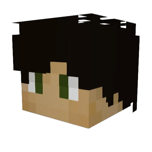 Berserk762 Minecraft avatar head, 3D render
