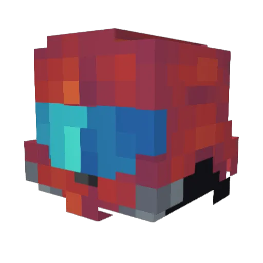 BerserkAsta_01 Minecraft avatar head, 3D render