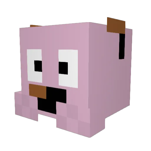 Berserker356 Minecraft avatar head, 3D render