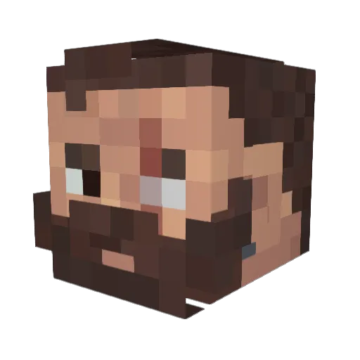 Berserker_Odins Minecraft avatar head, 3D render